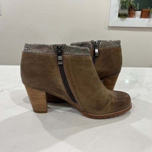 Antelope Ankle boots brown distressed leather size 38 - Picture 2 of 15